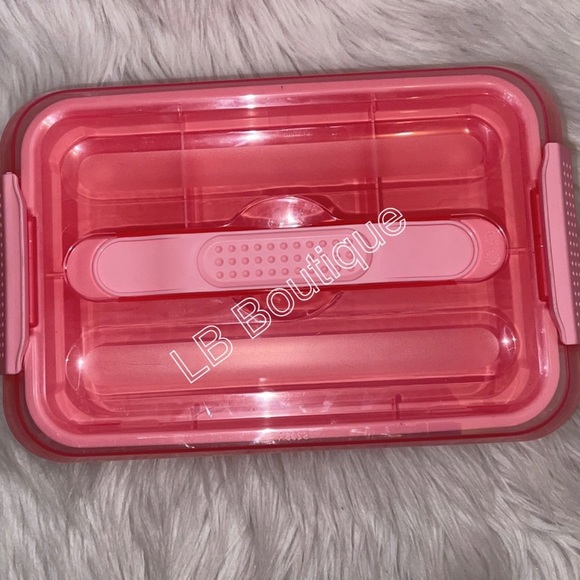 Recollections Latch Mate with Tray Container with Pink Lid NEW - Picture 2 of 7